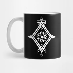 TRIANGLE ILLUSTRATION WITH SUN Mug